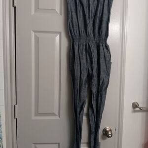 A Beautiful Comfortable Gray Casual Jumpsuit...